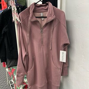 Athleta cozy Karma 1/4 zip dress NWT